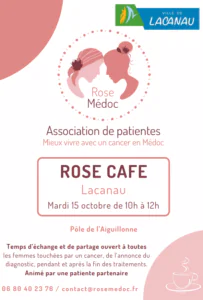 Octobre Rose Rose Café Moment d'échange avec l'association Rose Médoc