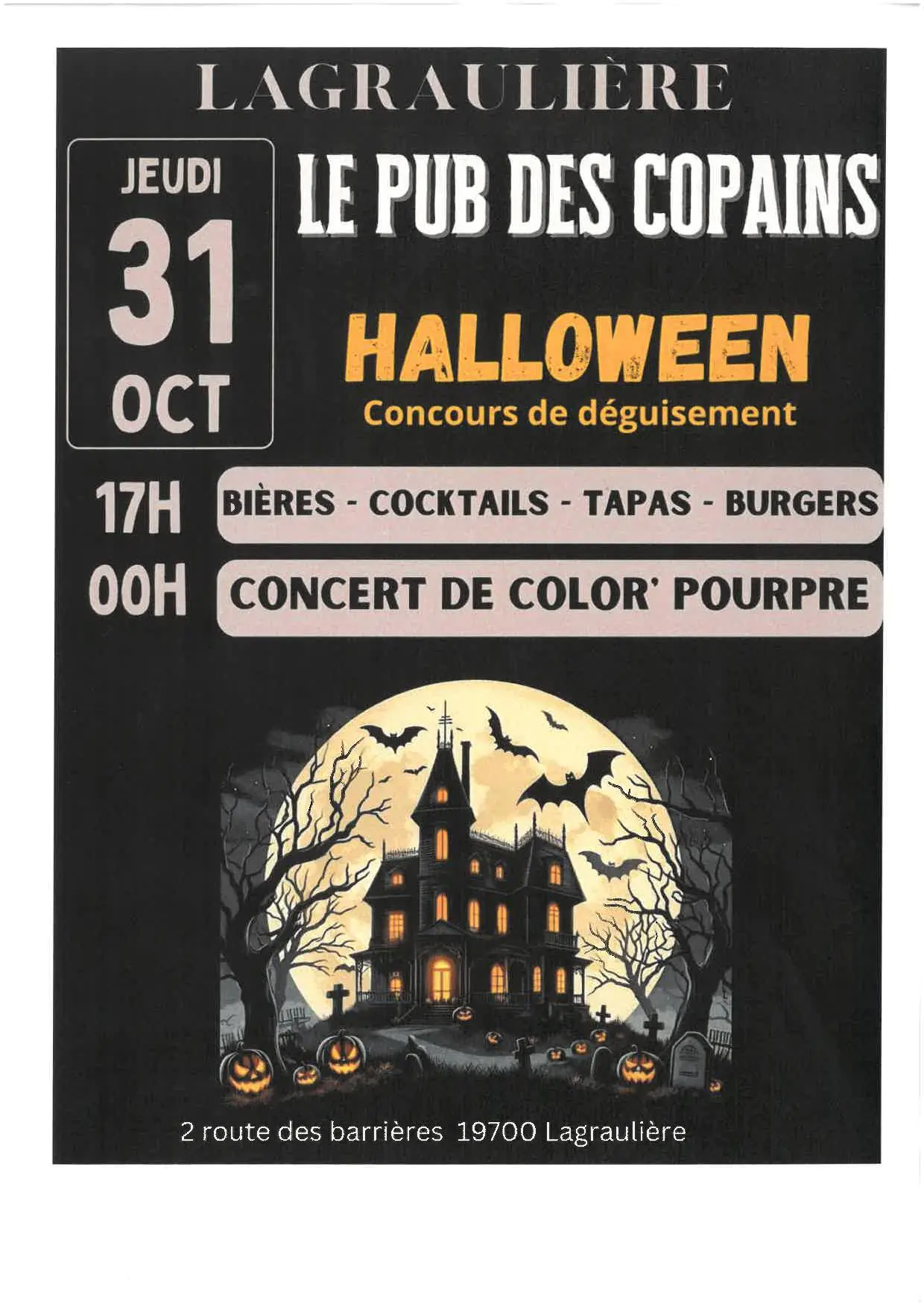 Le Pub des copains Halloween