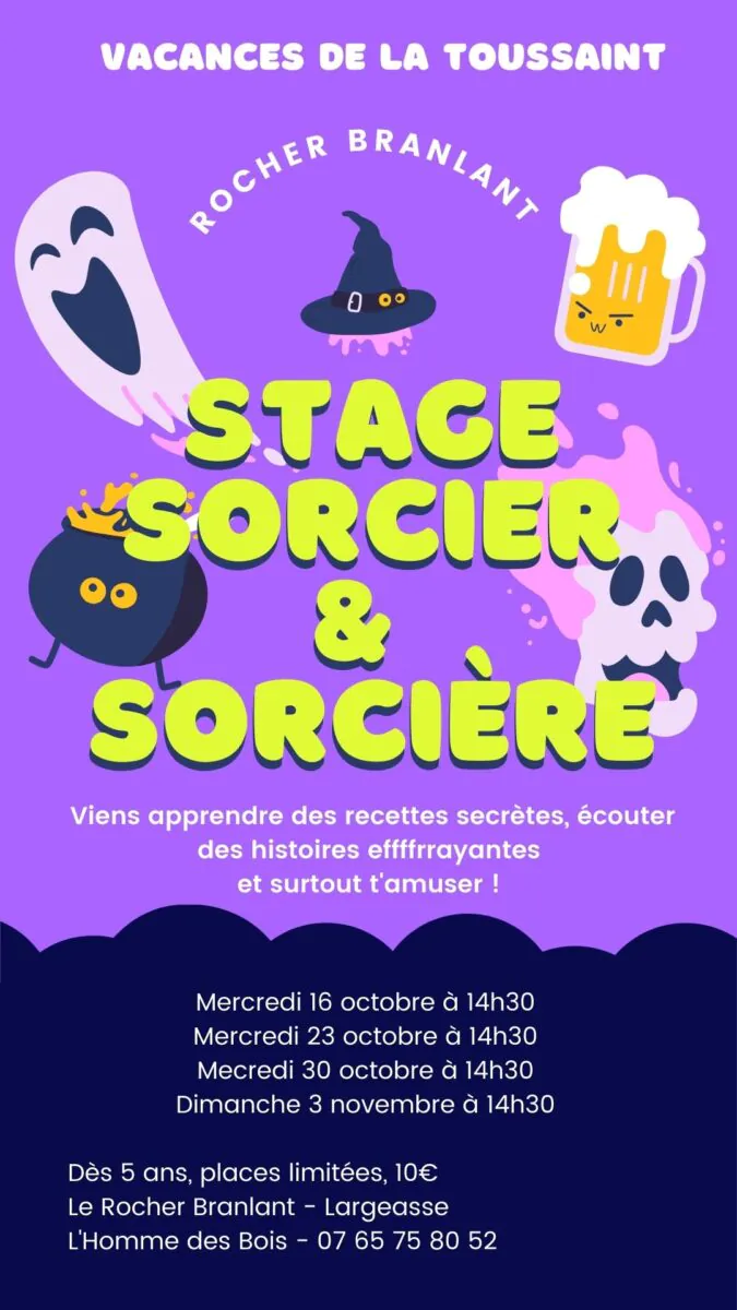 Halloween Stage sorcier et sorcière