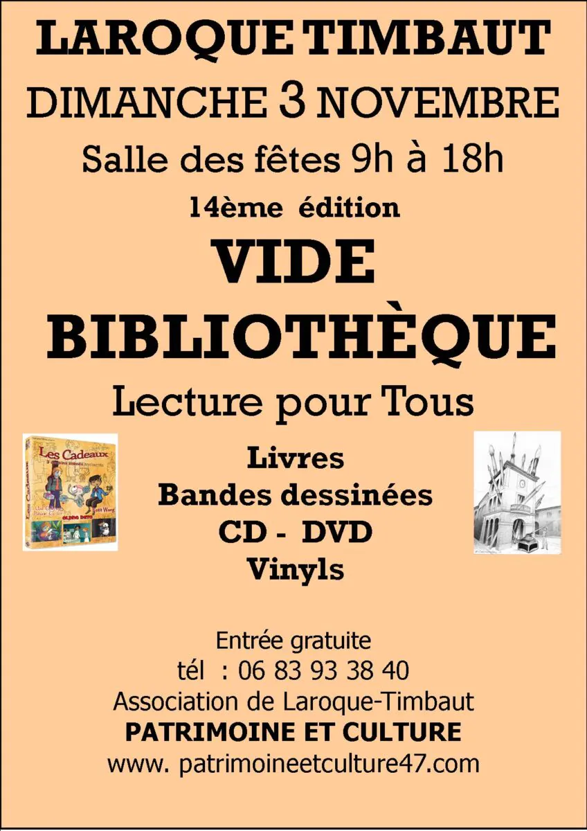 Vide Bibiothèque "Lecture pour tous"