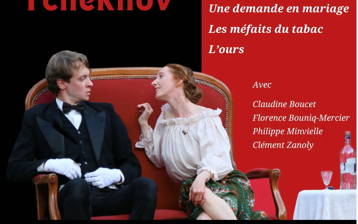 Le bonheur conjugal selon Tchekhov - 3 vaudevilles à la française à (re)découvrir ! Centre Paris Anim' Maurice Ravel Paris