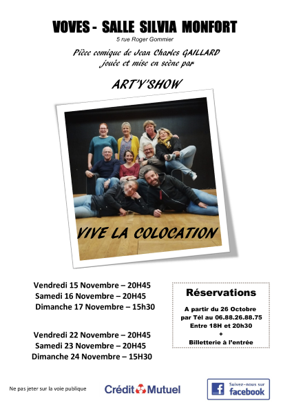 Théâtre "Vive la colocation"