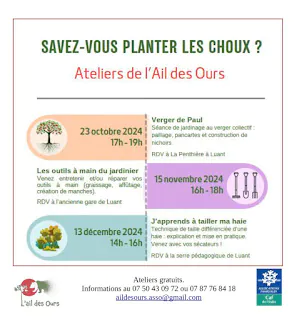 Les ateliers jardinage de l'Ail des Ours