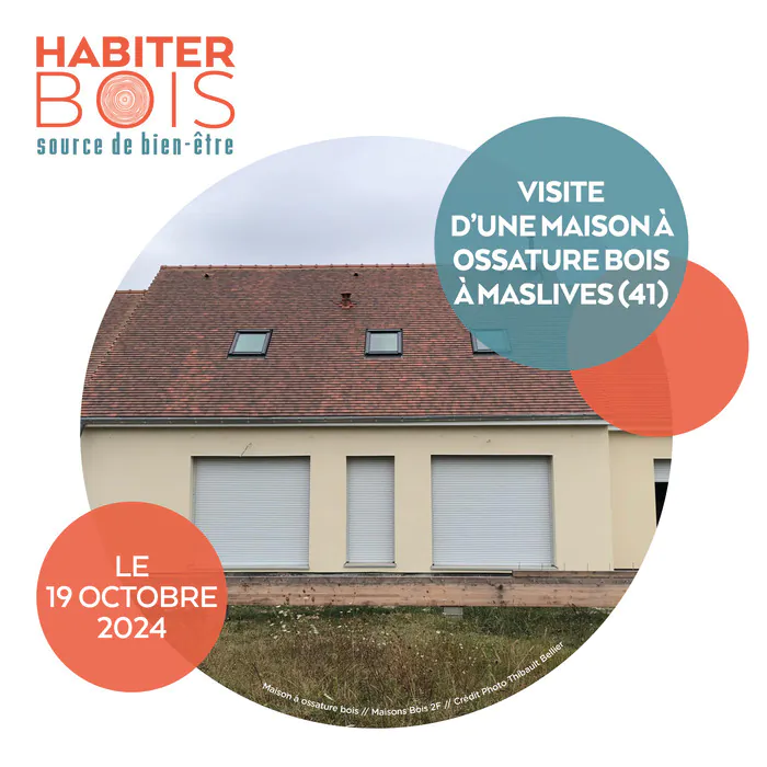 Visite de chantier d'une maison à ossature bois passive Maison à ossature bois Maisons Bois 2F Maslives