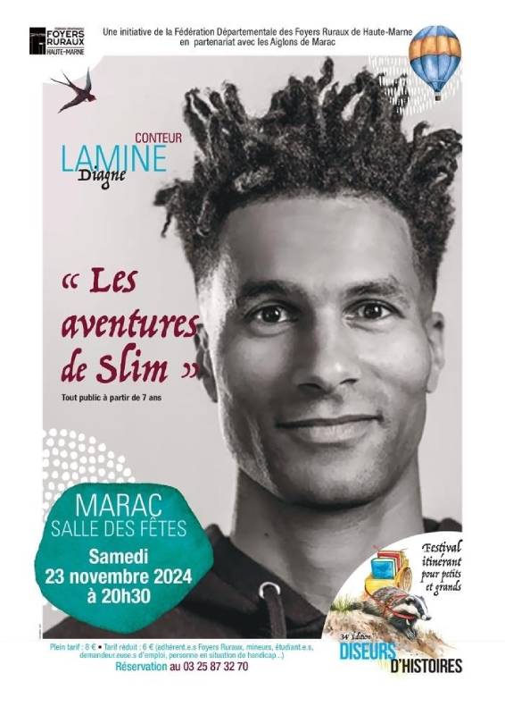 DISEURS D'HISTOIRES "LES AVENTURES DE SLIM" AVEC LAMINE DIAGNE