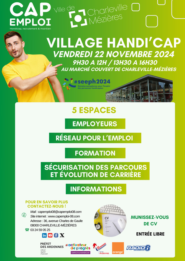 Village Handi'cap Marché couvert Charleville-Mézières