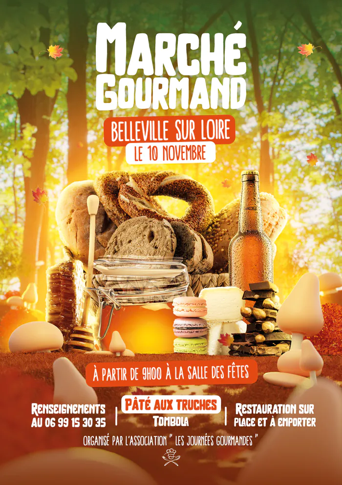 Marché Gourmand d'Automne Salle des fêtes Belleville-sur-loire Belleville-sur-Loire