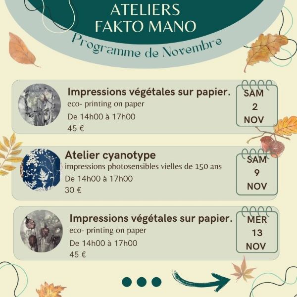 Ateliers Cyanotype Fakto Mano