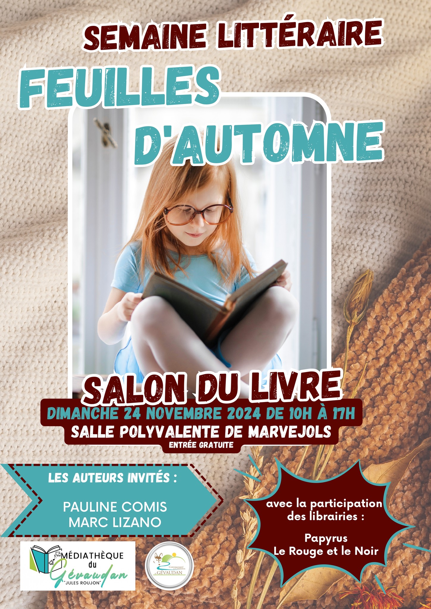 SALON DU LIVRE FEUILLES D'AUTOMNE - MÉDIATHÈQUE JULES ROUJON