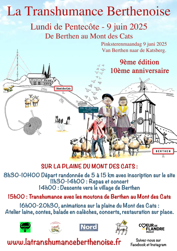 9e Transhumance Berthenoise Mont des Cats Berthen