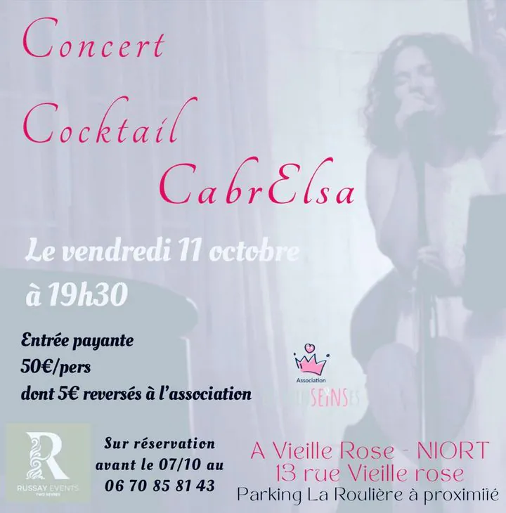 Octobre Rose Concert Cocktail à Niort