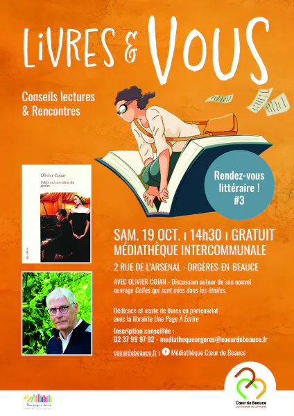 Rencontres littéraires "Livres et vous" Rencontre avec Olivier Cojan