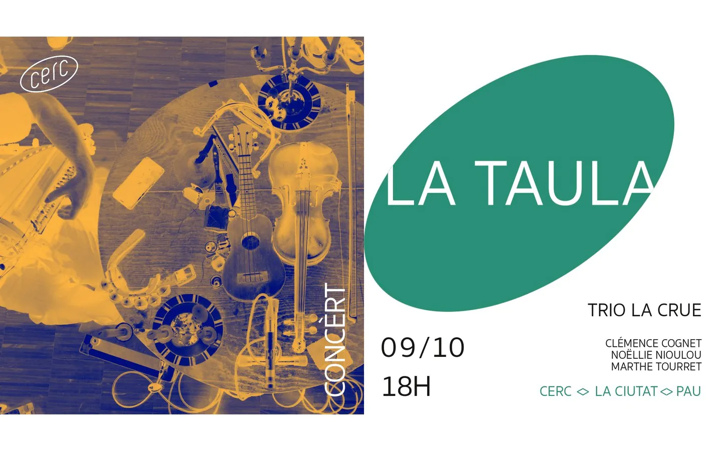 Concert La Taula Trio La Crue