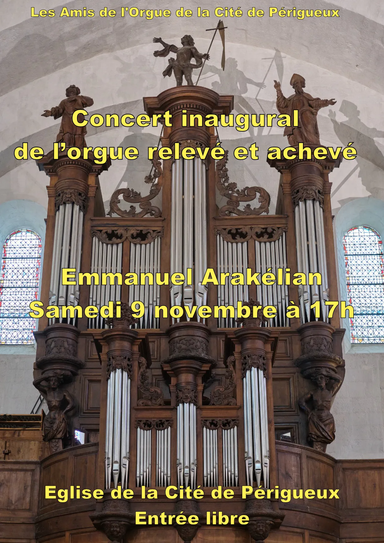 Concert d'orgue Église de la cité