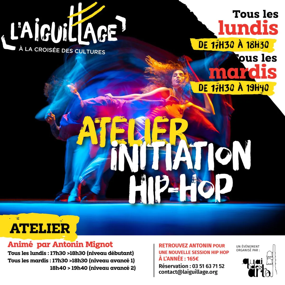 Atelier initiation à la danse hip-hop et breakdance