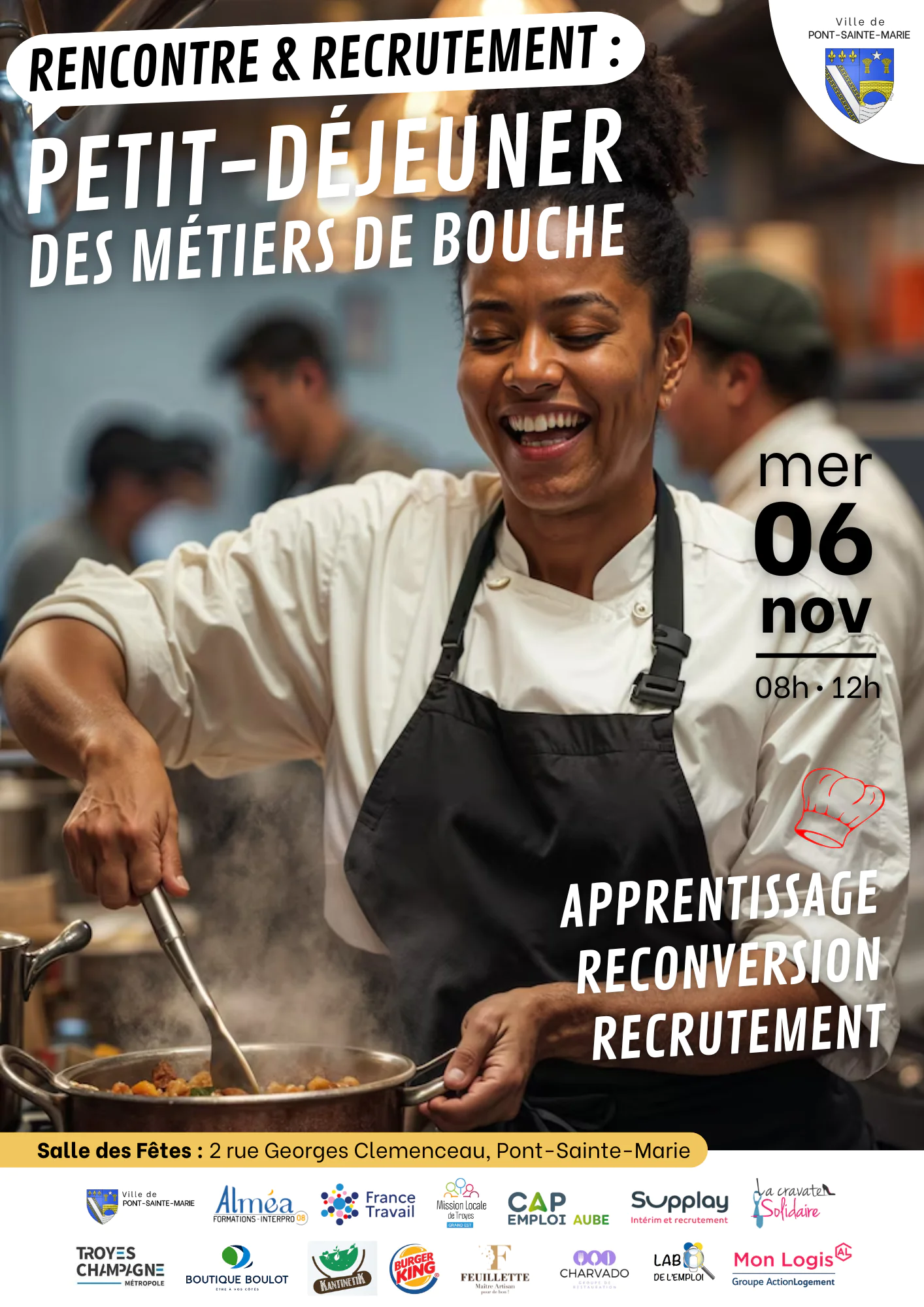 Petit-Déjeuner mensuel sur les métiers de bouche Recrutement et apprentissage au rendez-vous !