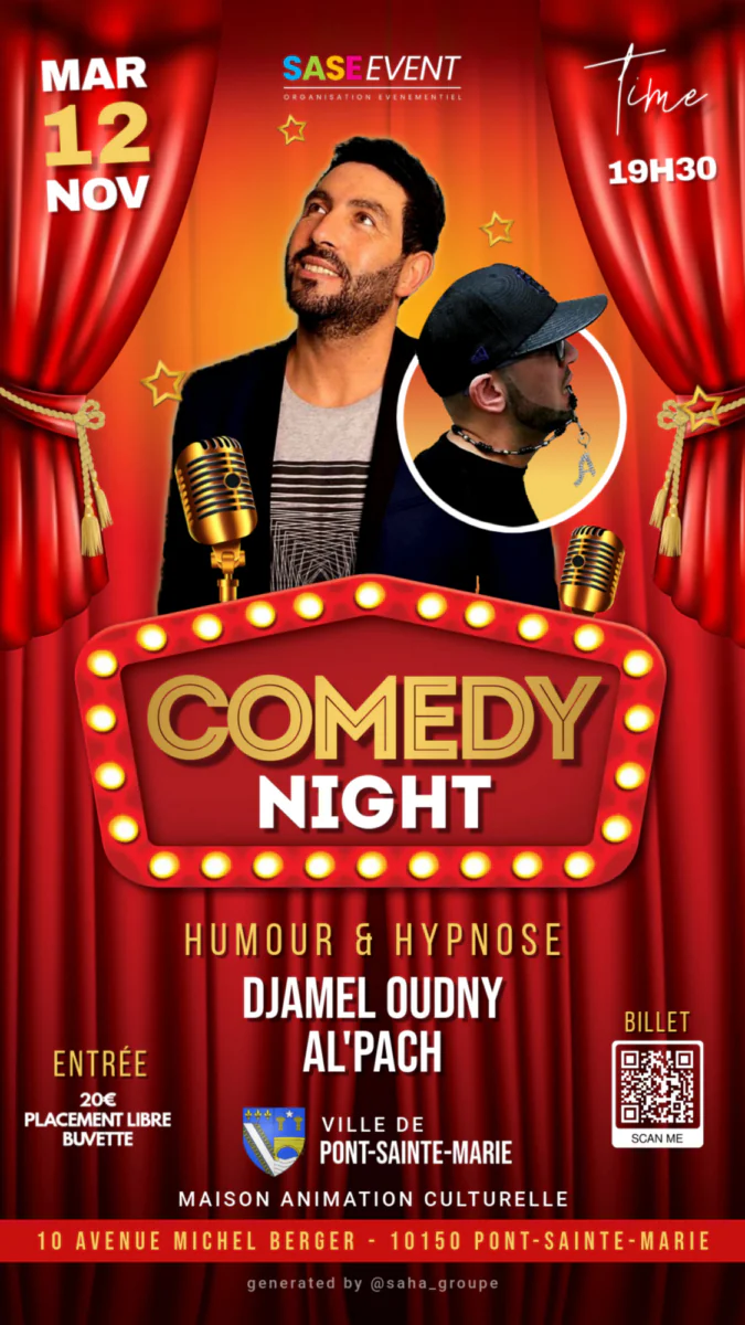 Spectacle Stand-up humour et hypnose