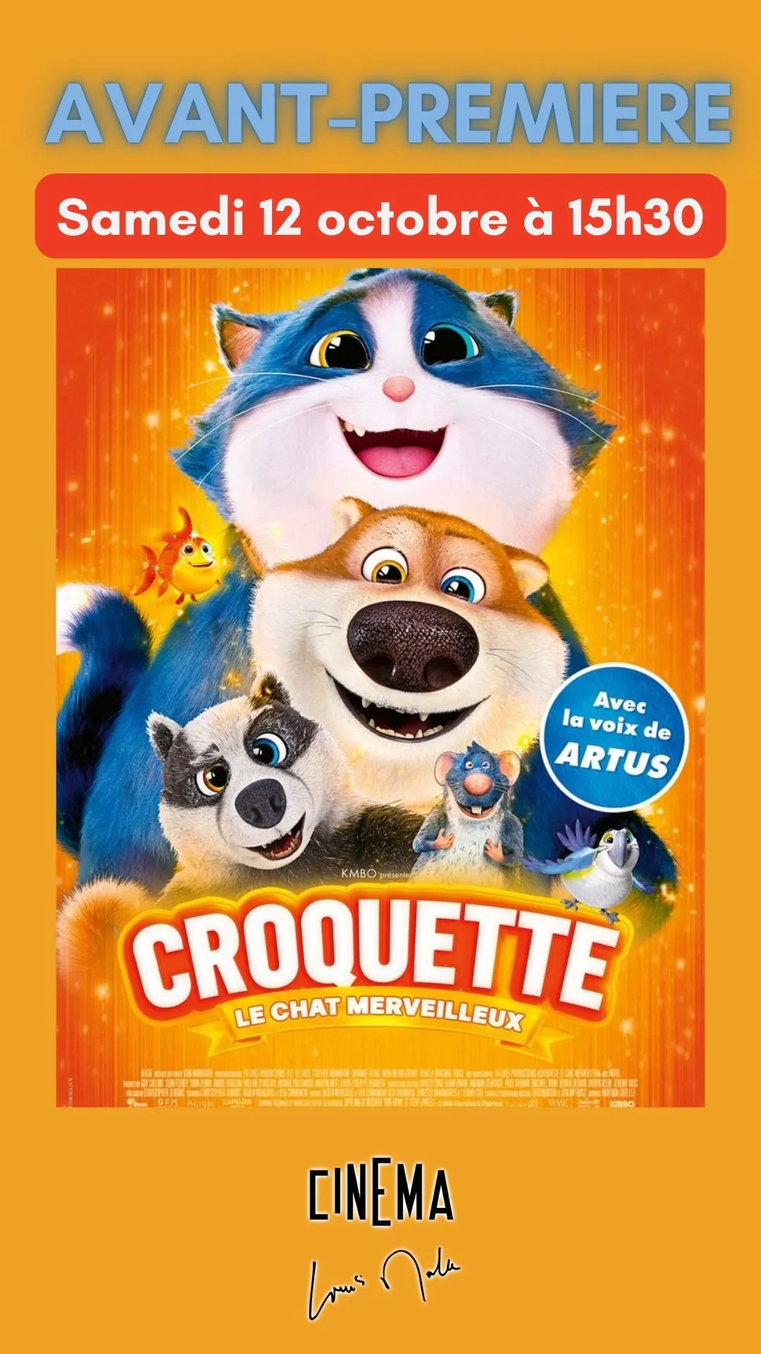 Cinéma-avant première "Croquette"