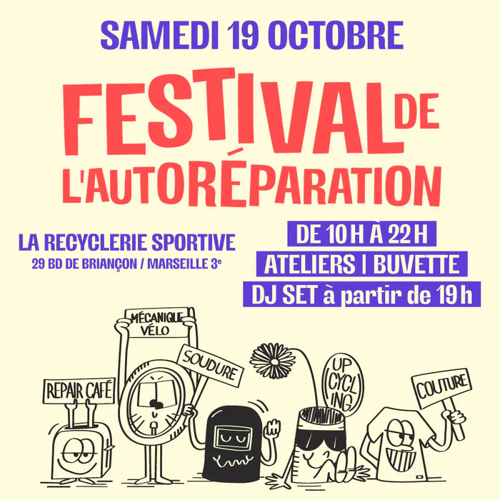 Festival de l'Autoréparation Recyclerie Sportive Marseille Marseille