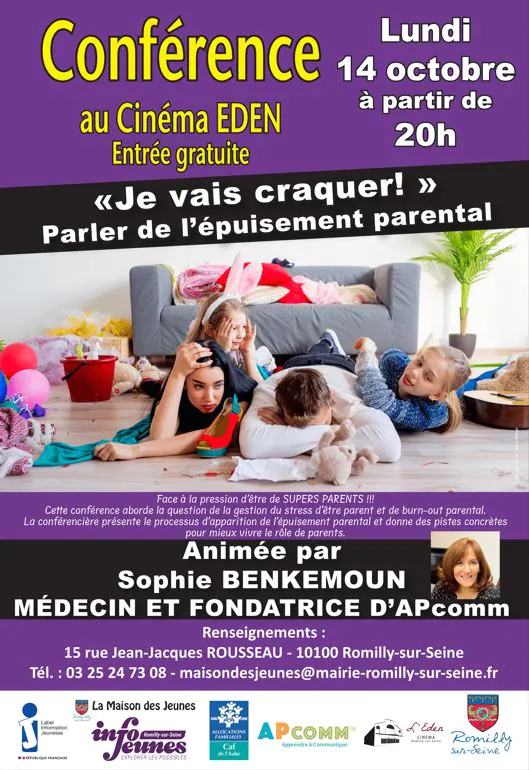 Conférence "Je vais craquer" L'épuisement parental