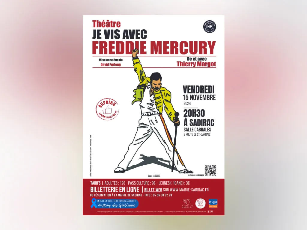 Spectacle "Je vis avec Freddie Mercury"