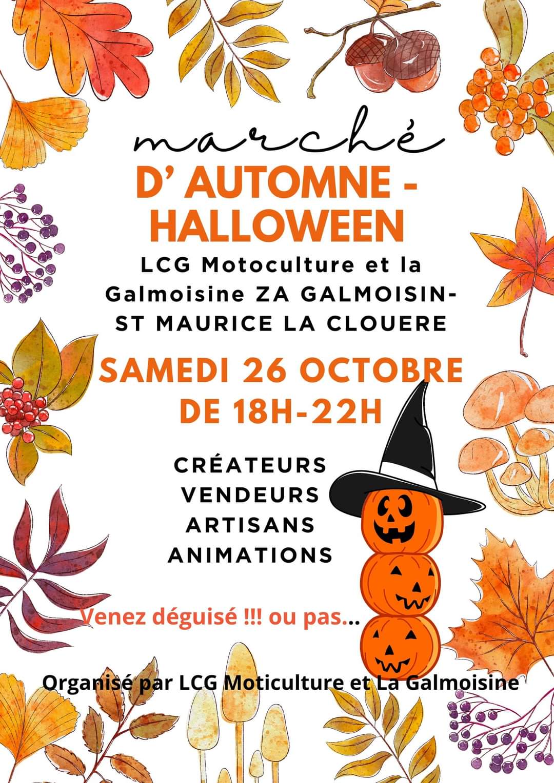 Marché d'automne Halloween