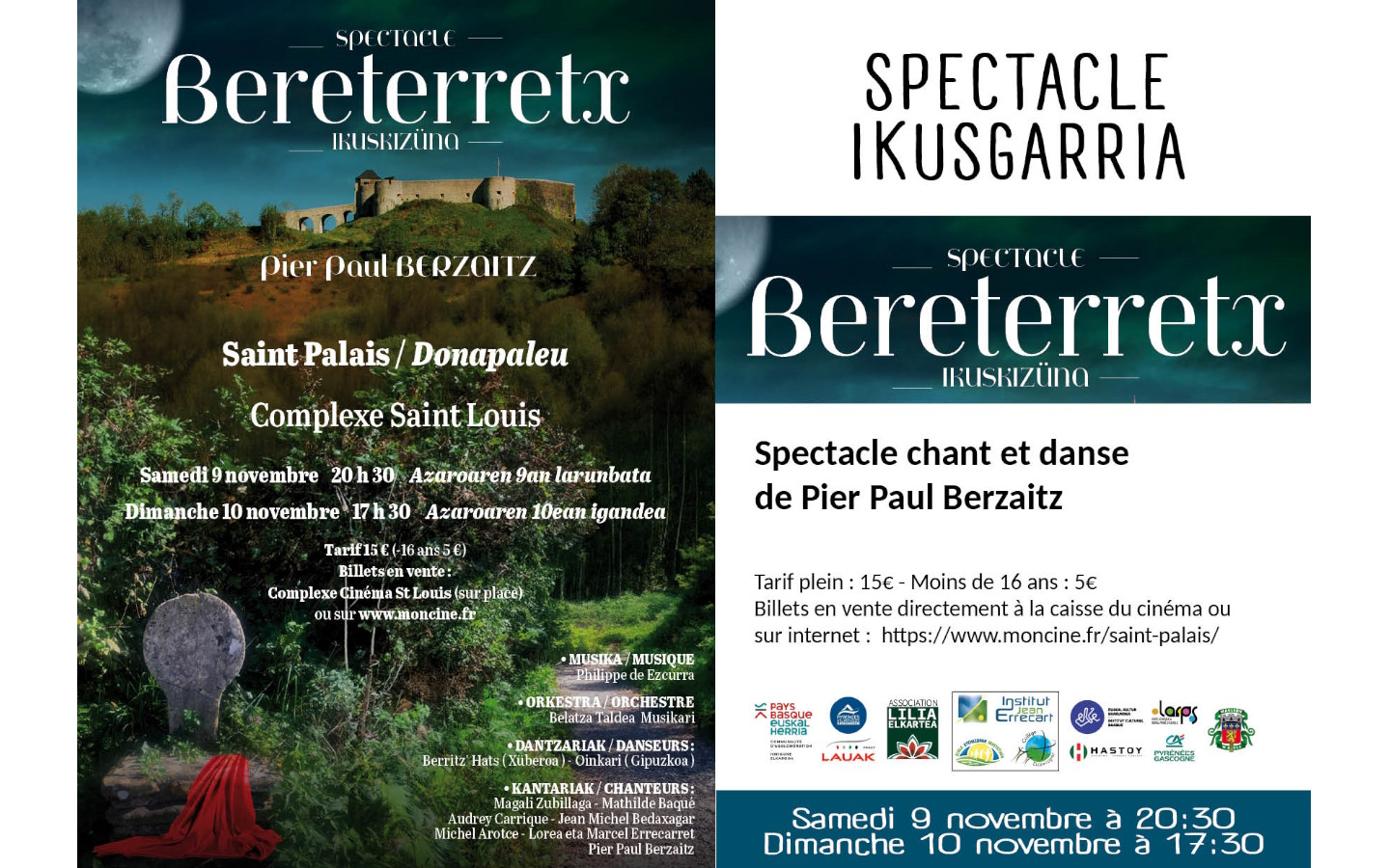 Nouveau Spectacle "Bereterretx" de Pier Paul Berzaitz