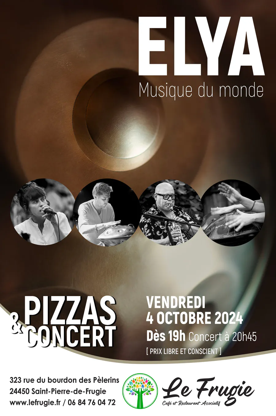 Pizzas et spectacle de ELYA (Musique du monde)