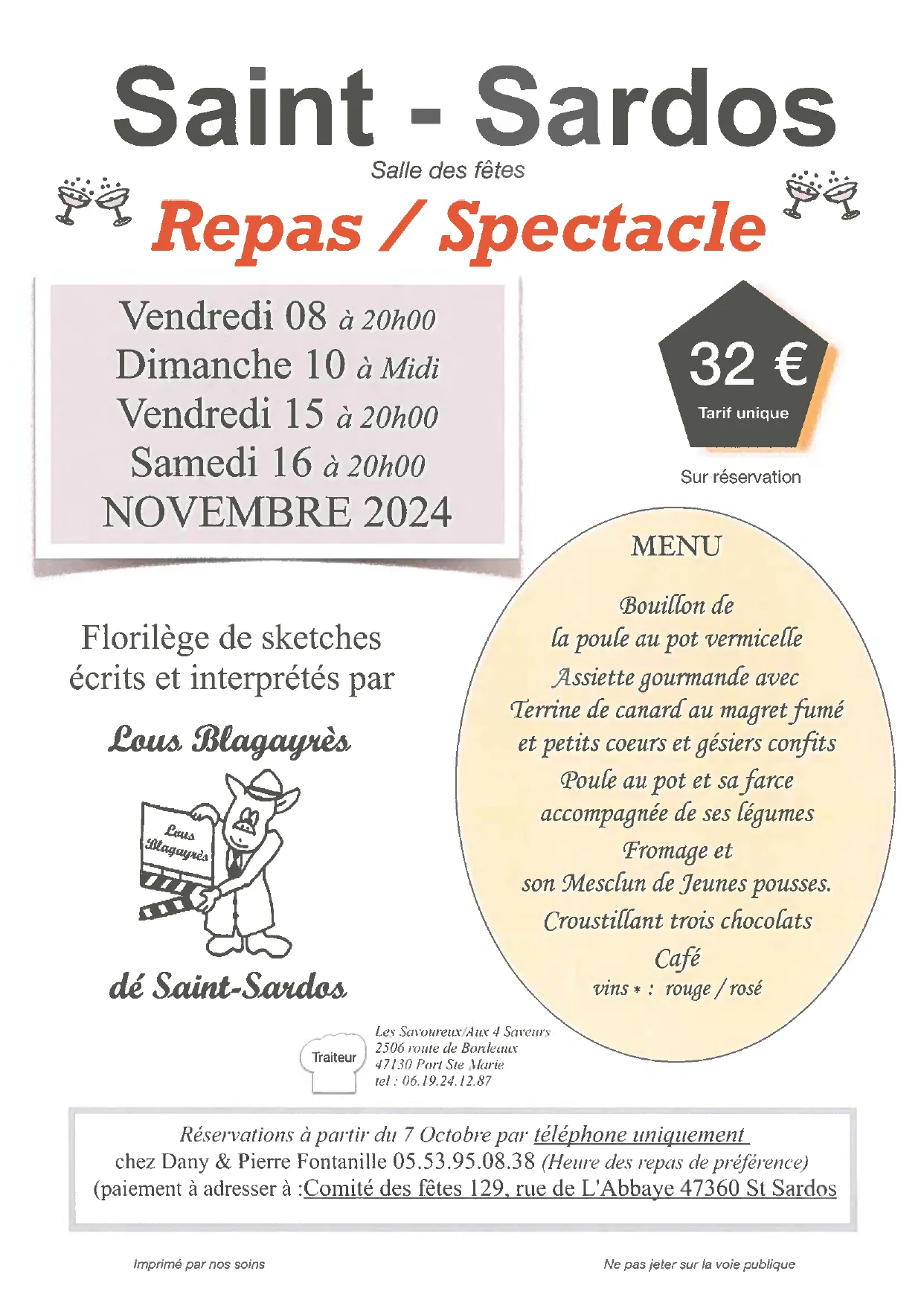 Repas spectacle