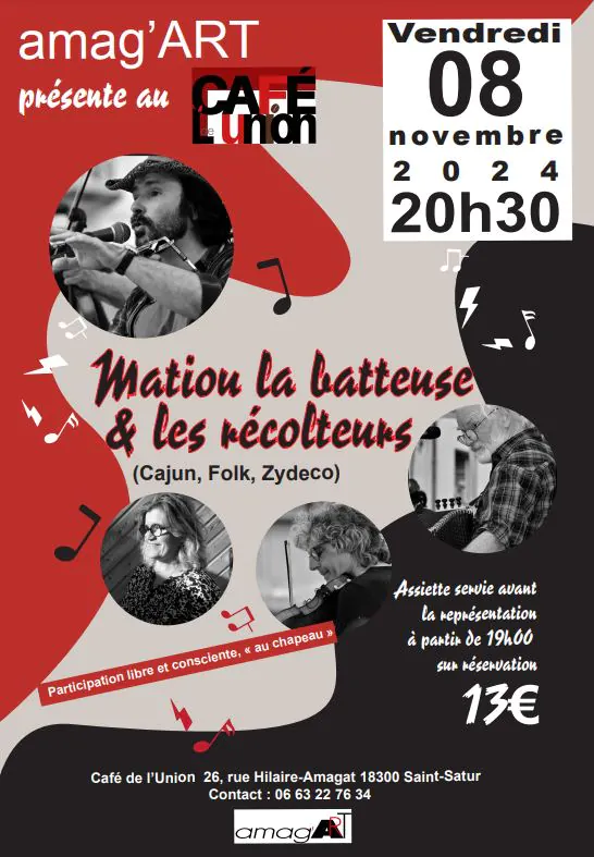 Concert "Matiou la batteuse et les récolteurs"