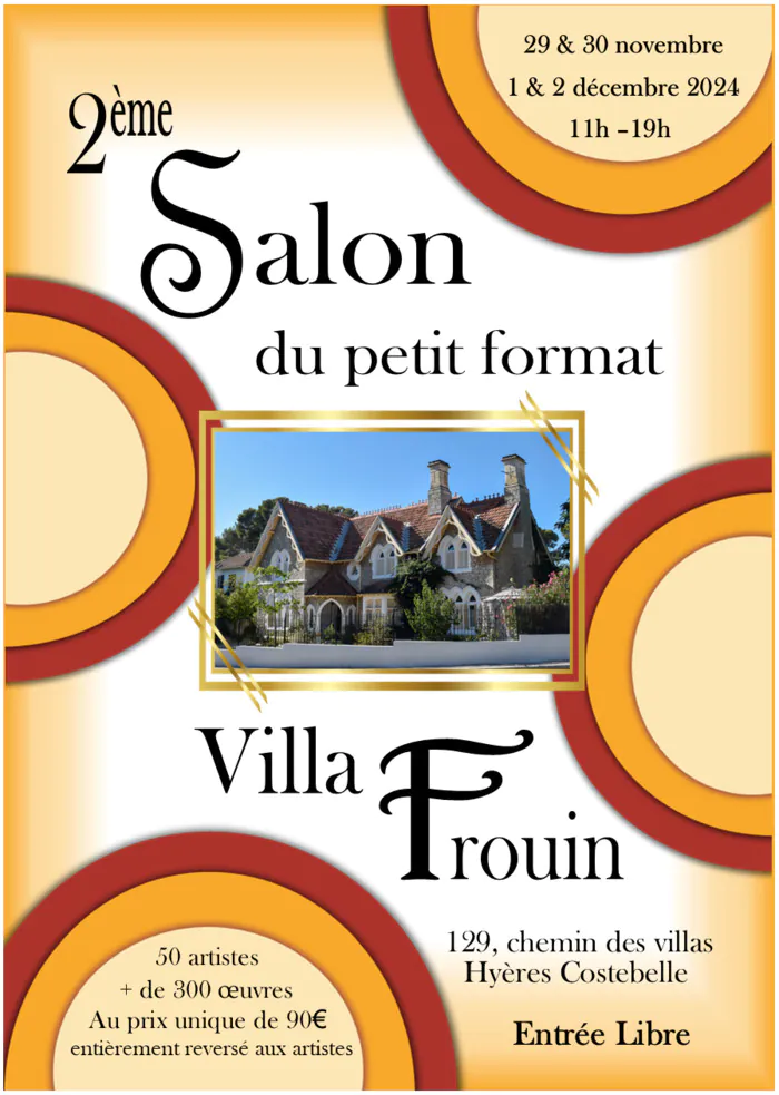 Salon du petit format de la villa Frouin Villa Frouin Hyères