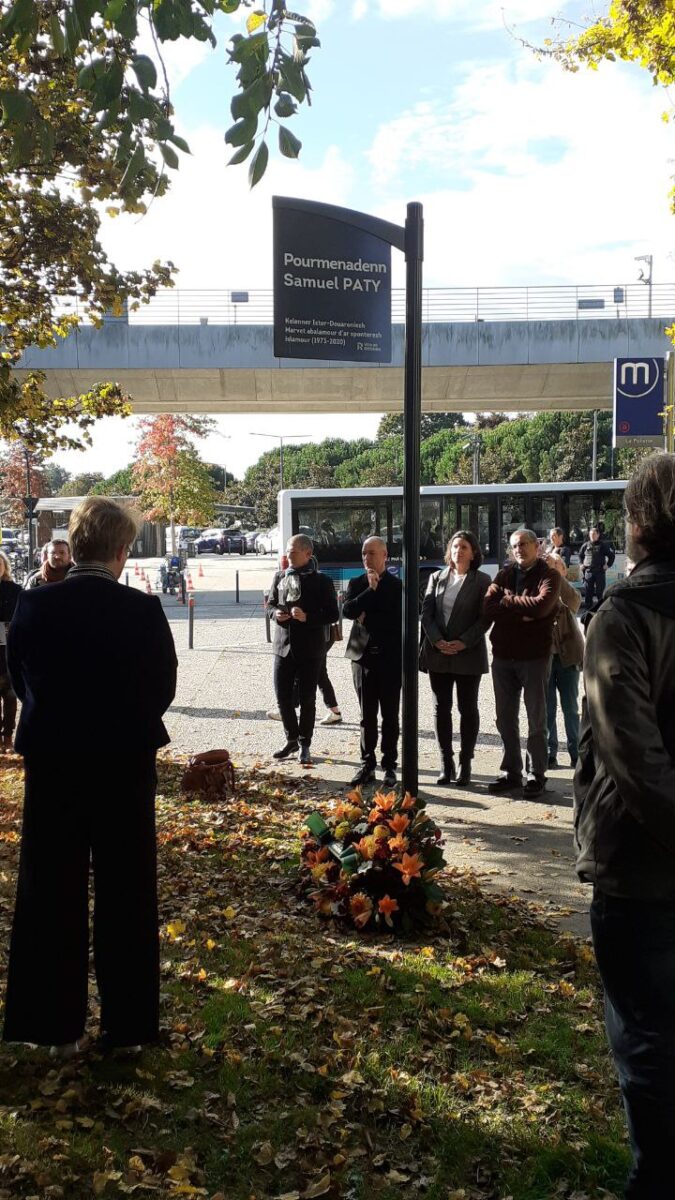 hommage samuel paty rennes