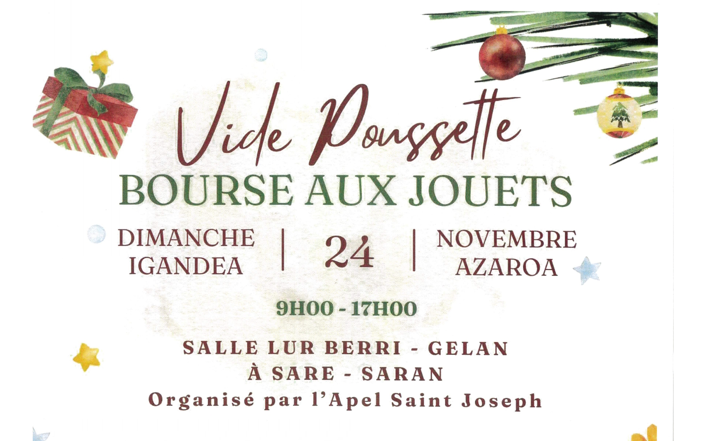 Vide poussette Bourse aux jouets