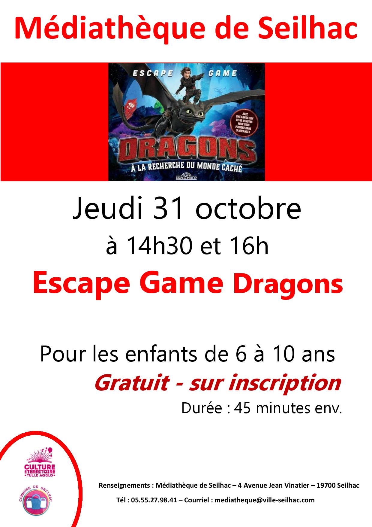 Escape game Dragons