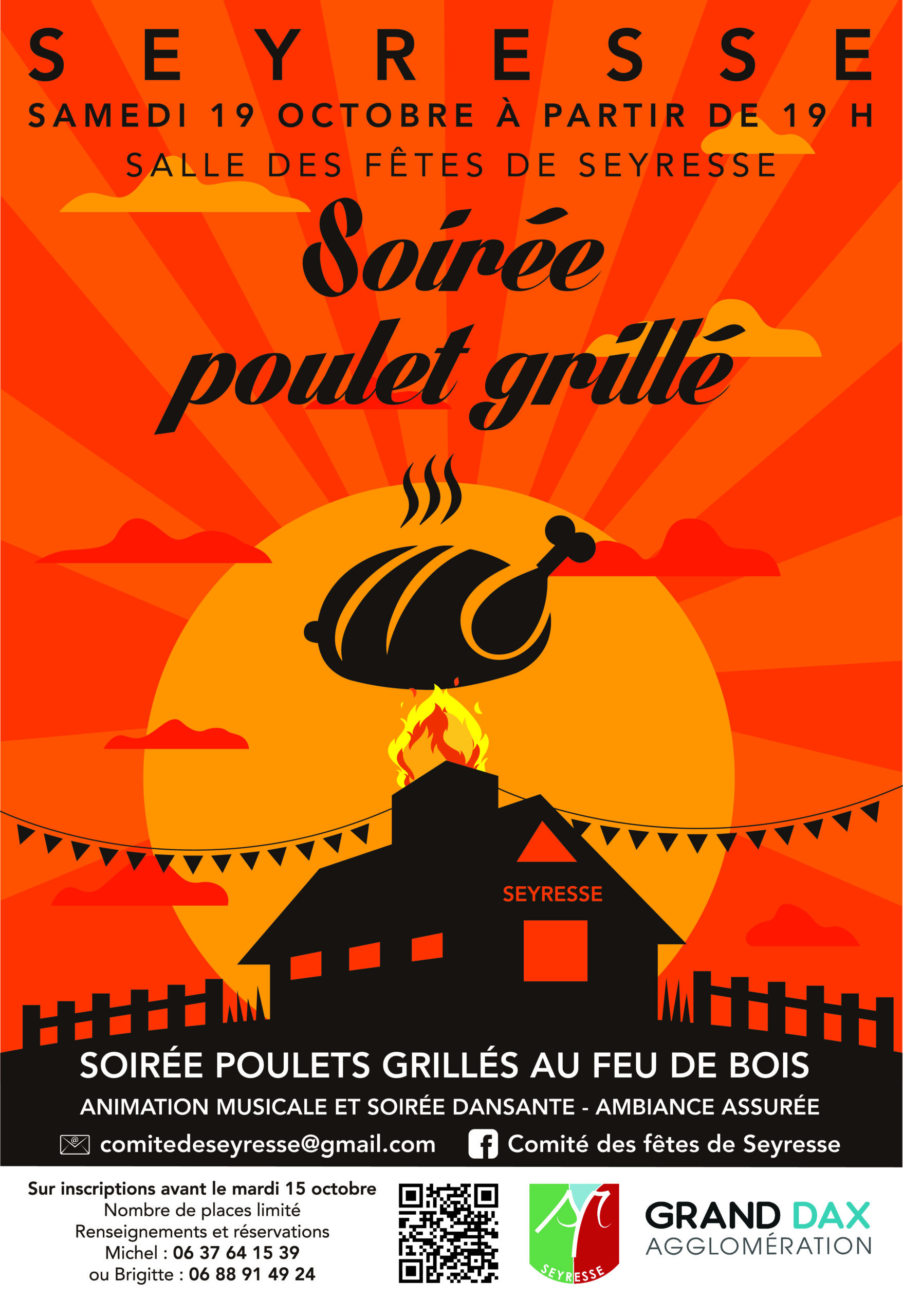 Soirée poulet grillé