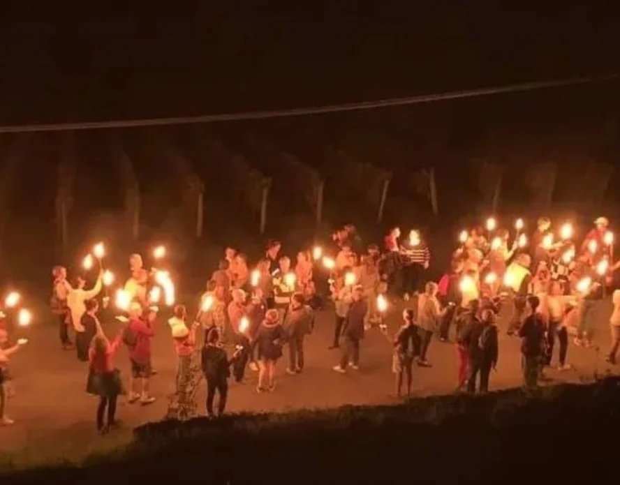 Vendanges nocturnes au Cluzeau