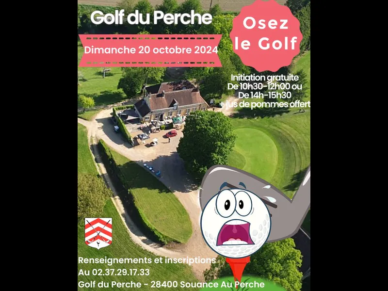 Initiation gratuite au Golf & jus de pomme offert