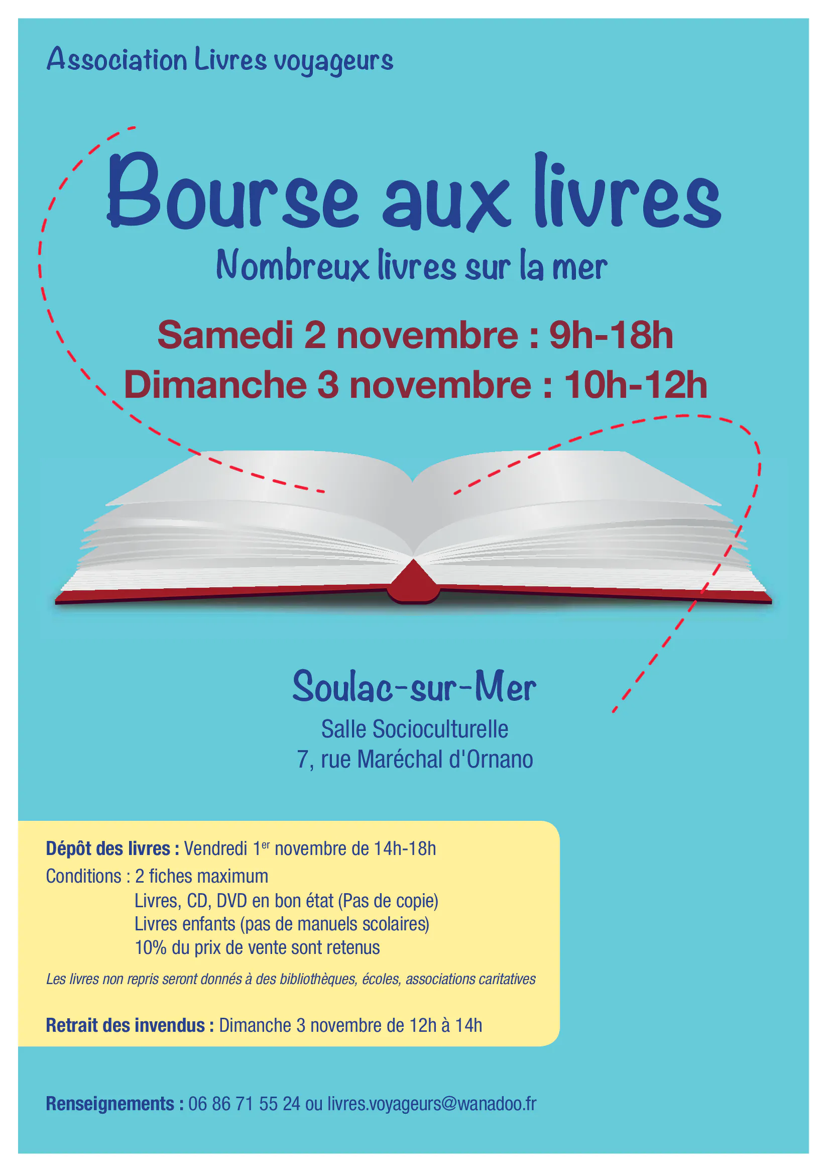 Bourse aux livres organisé par l'association Livres Voyageurs