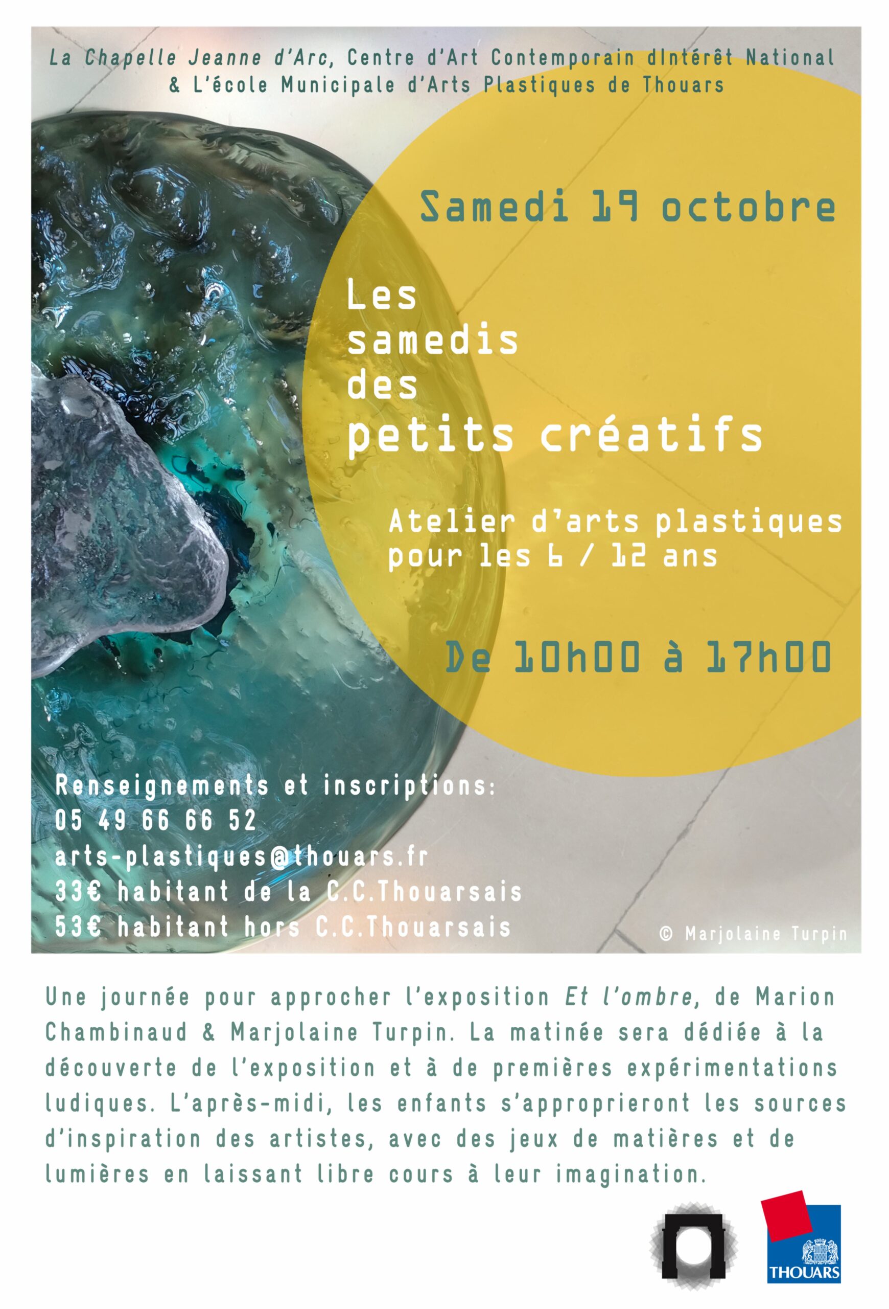 Atelier d'arts plastiques pour les 6/12 ans