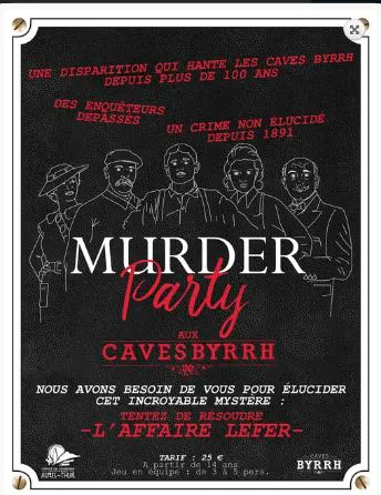 CAVES BYRRH MURDER PARTY