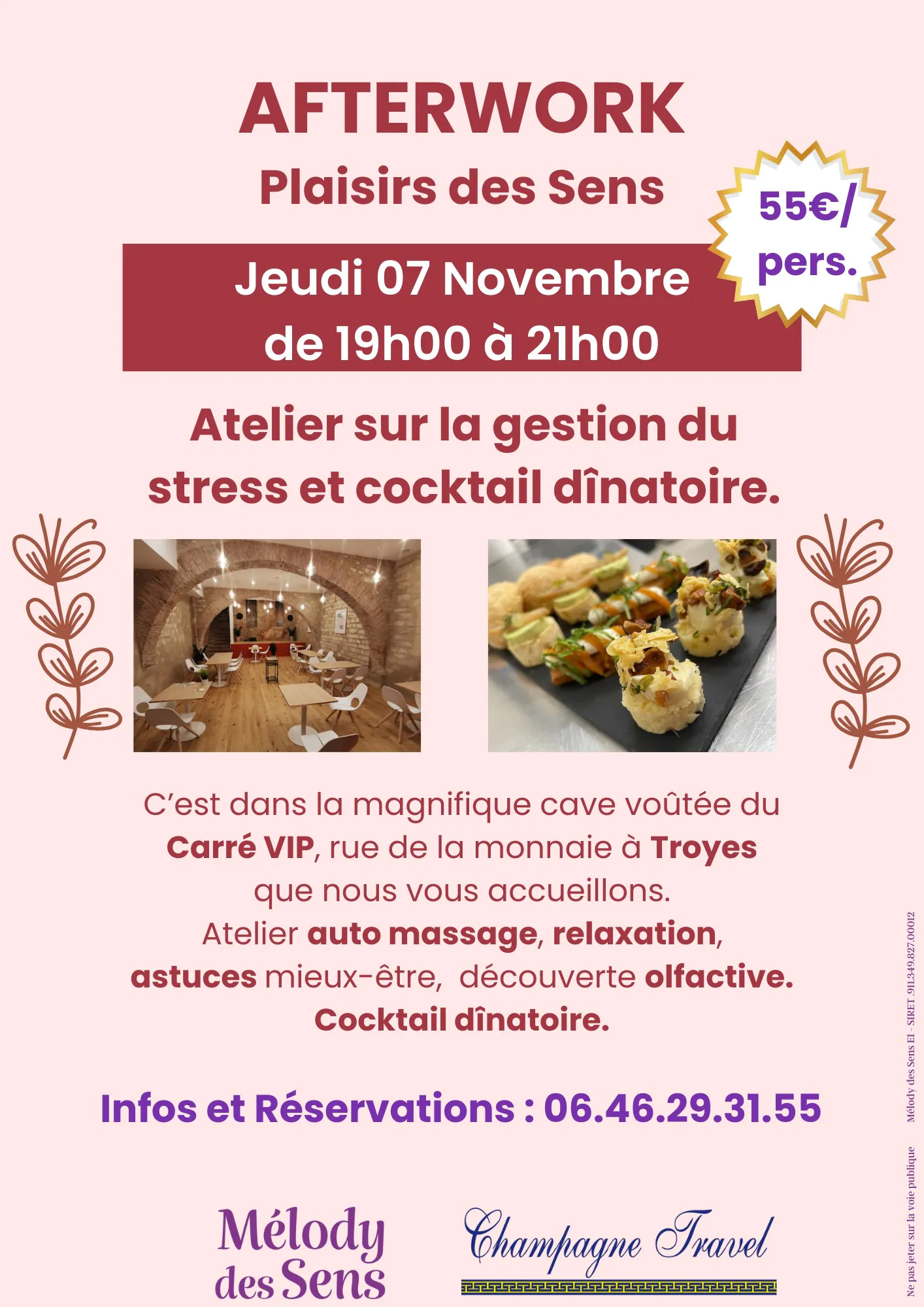 Afterwork Plaisirs des Sens