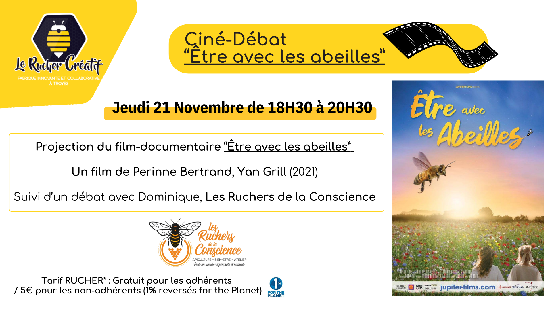 Ciné-Débat "Être avec des Abeilles"