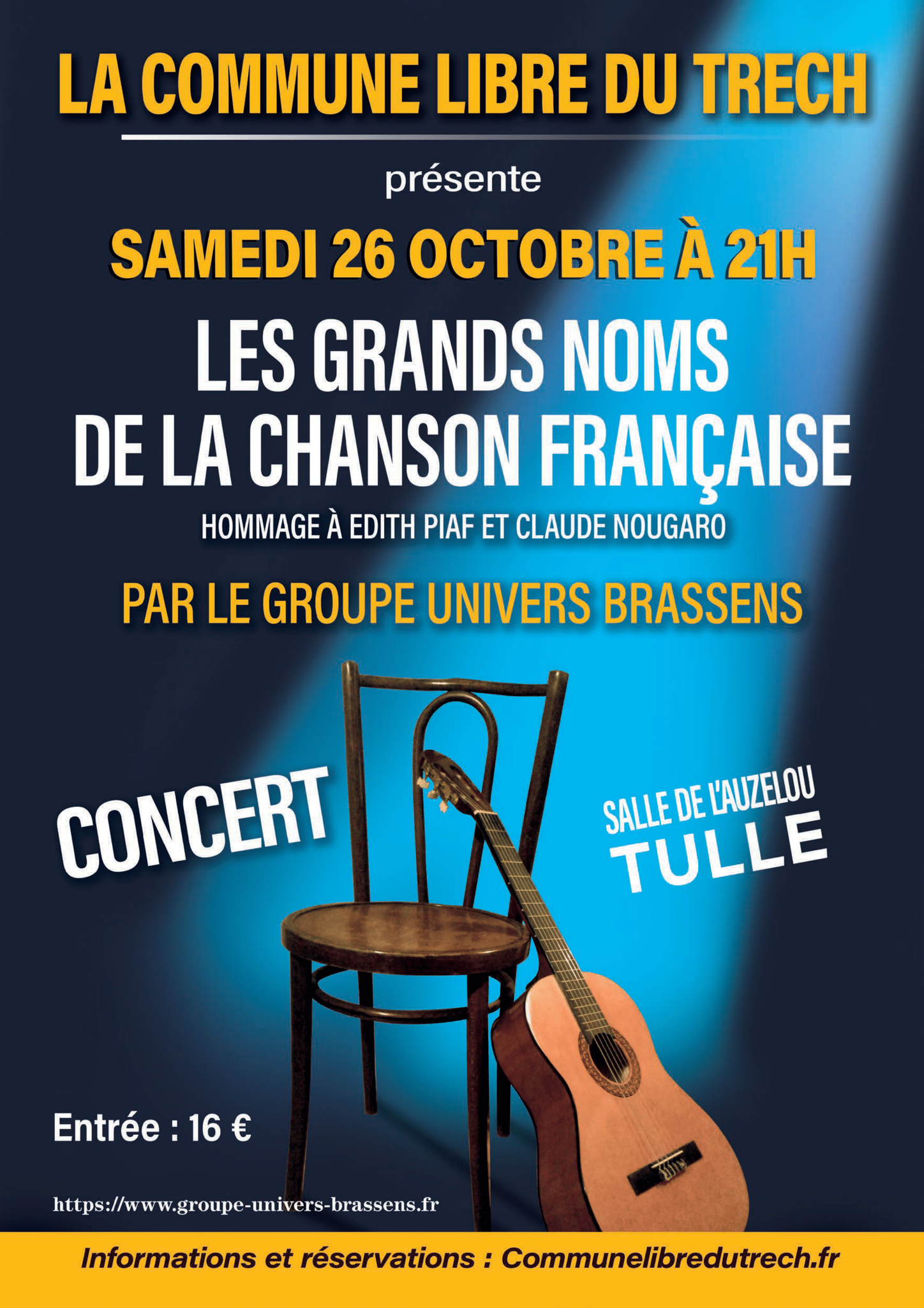 Les grands noms de la chanson française par le Groupe Univers Brassens