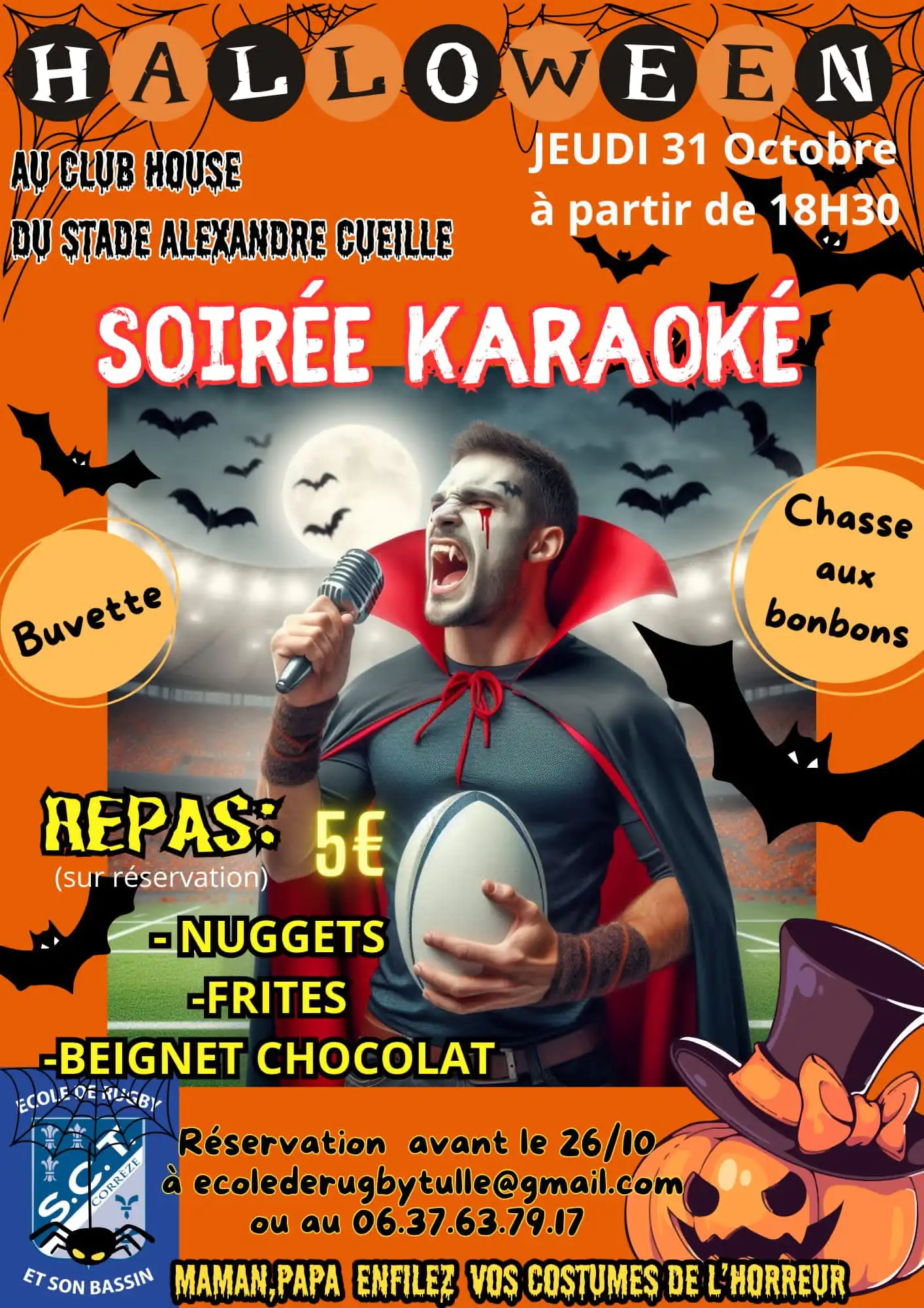 Halloween au club house Karaoké