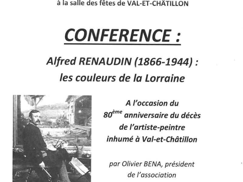 CONFÉRENCE ALFRED RENAUDIN LES COULEURS DE LA LORRAINE