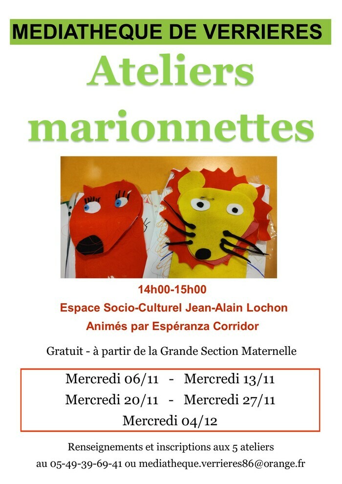 Atelier marionnettes