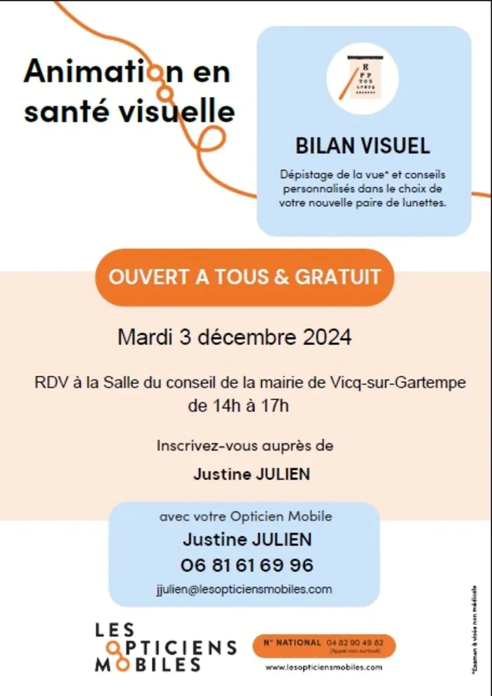 Bilan visuel gratuit