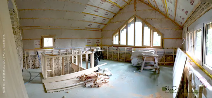 Visite d’une rénovation environnementale avec une surélévation bois Vigneux de Bretagne Vigneux-de-Bretagne