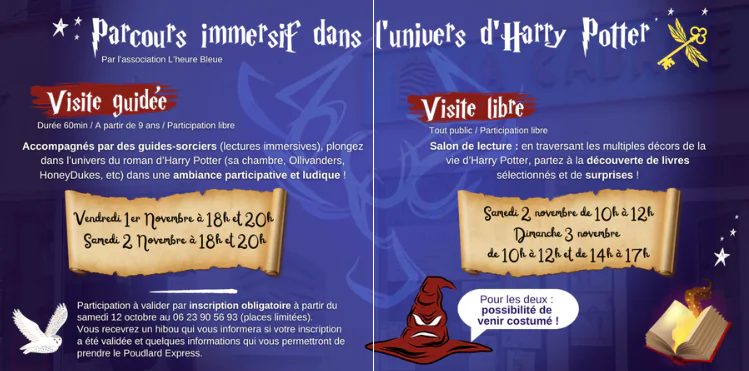 Parcours immersif dans l'univers d'Harry Potter Visite guidée