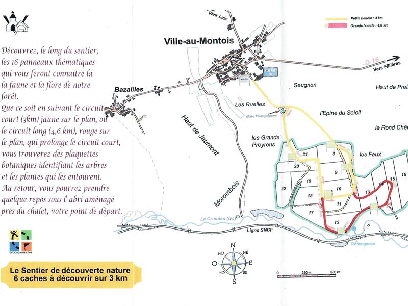 Sentier pédestre ville-au-montois Ville-au-Montois Grand Est